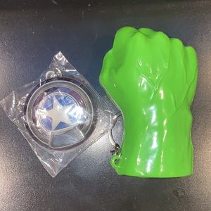 Avengers bottle openers (HULK HAND AND CAPTAIN AMERICA SHIELD)